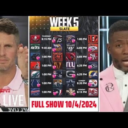 FULL NFL LIVE | ESPN picks for NFL Week 5: Ravens over Bengals – Vikings over Jets – Dak & Cowboys?