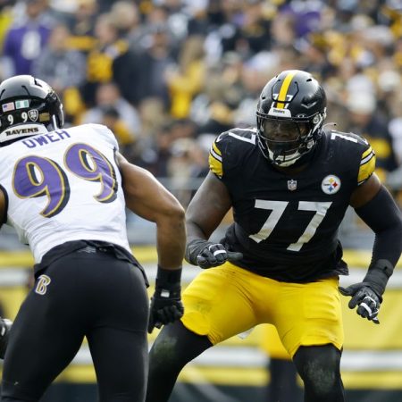 Steelers OT Broderick Jones is happy to be playing Ravens in Wild Card round